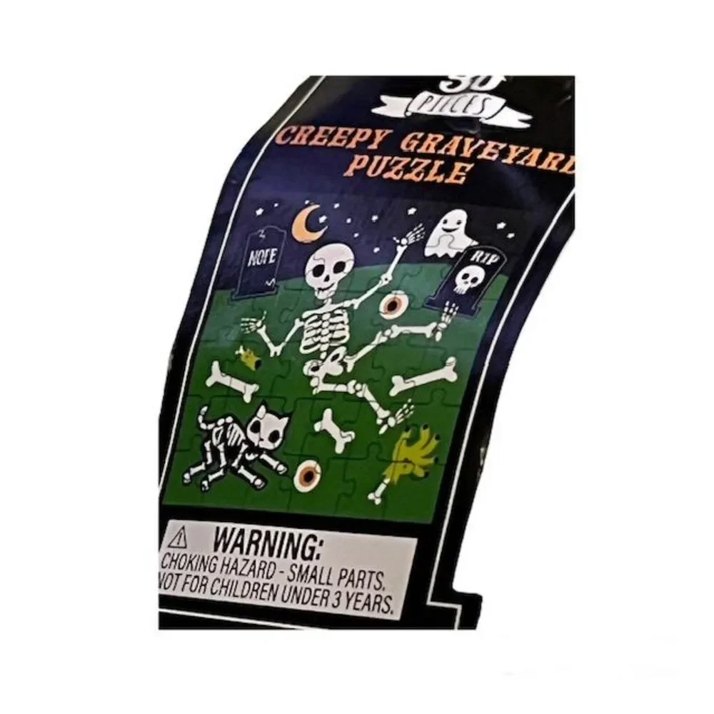 3 Target Test Tubes with Screw Tops Containing Multi Piece Halloween Puzzles